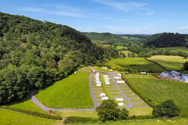 Aerial of the campsite