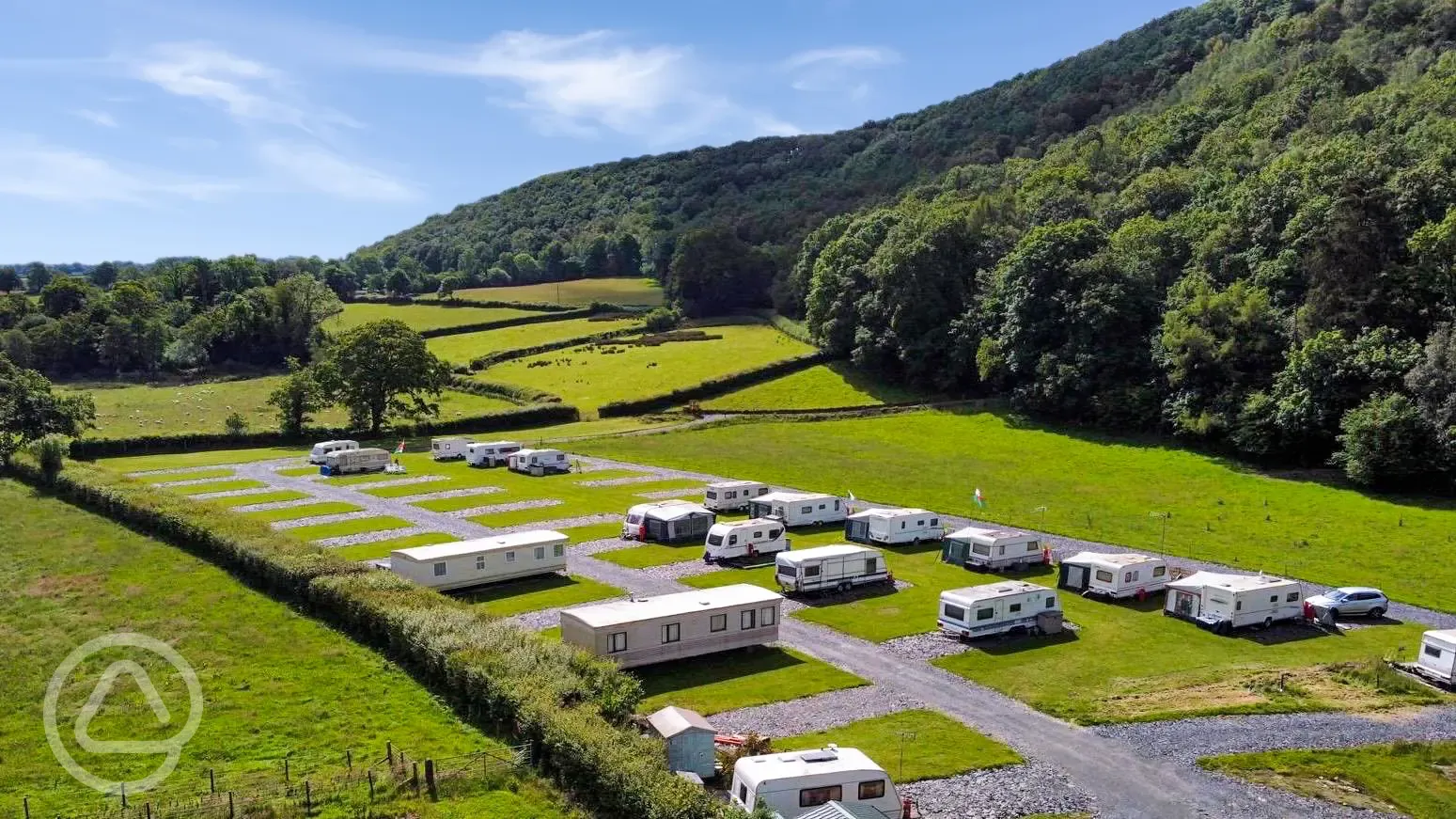 Aerial of the campsite