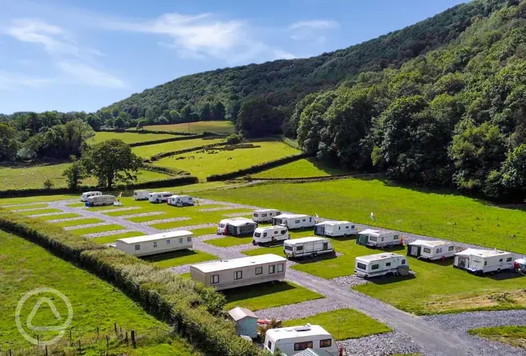 Aerial of the campsite