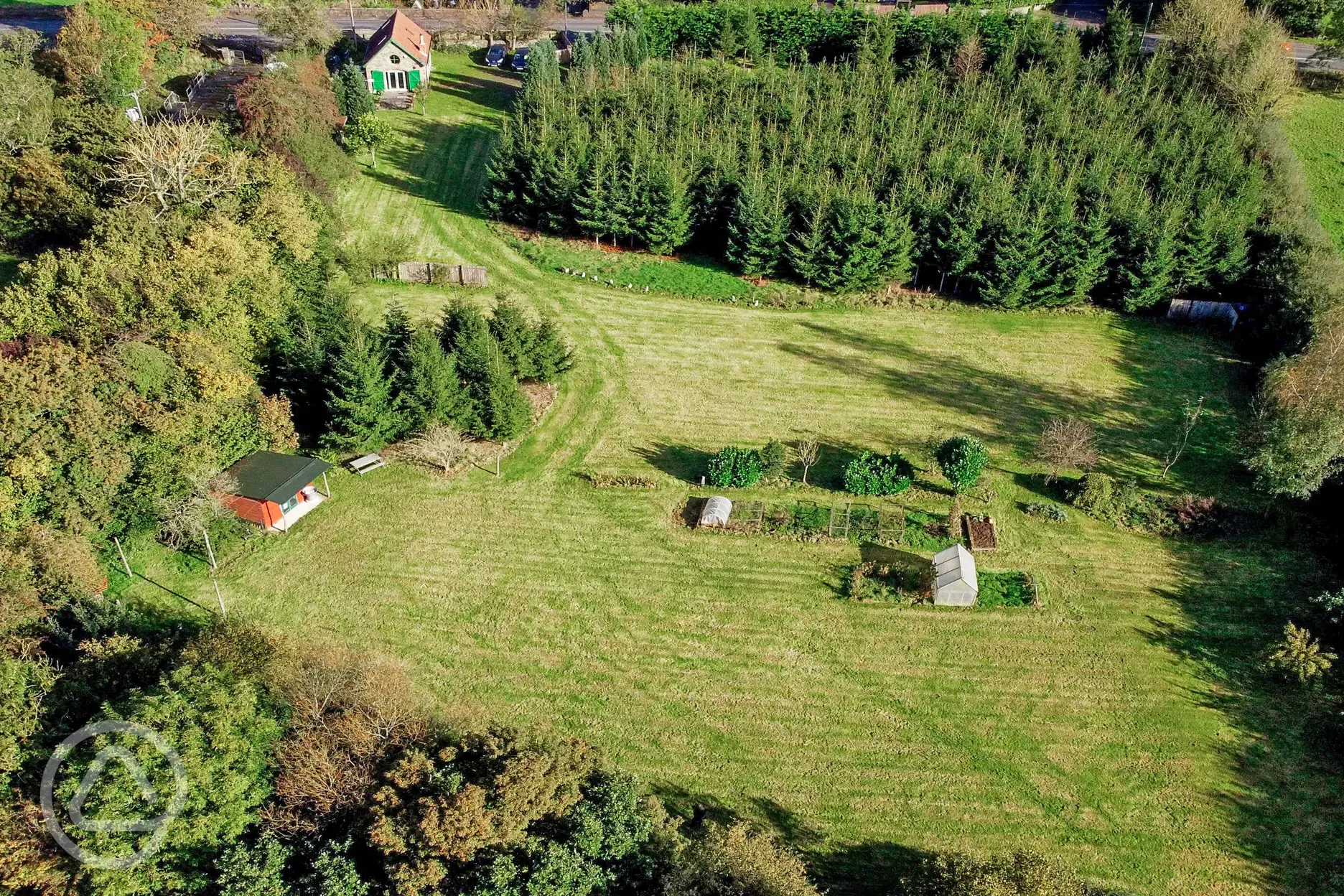 Aerial of the site