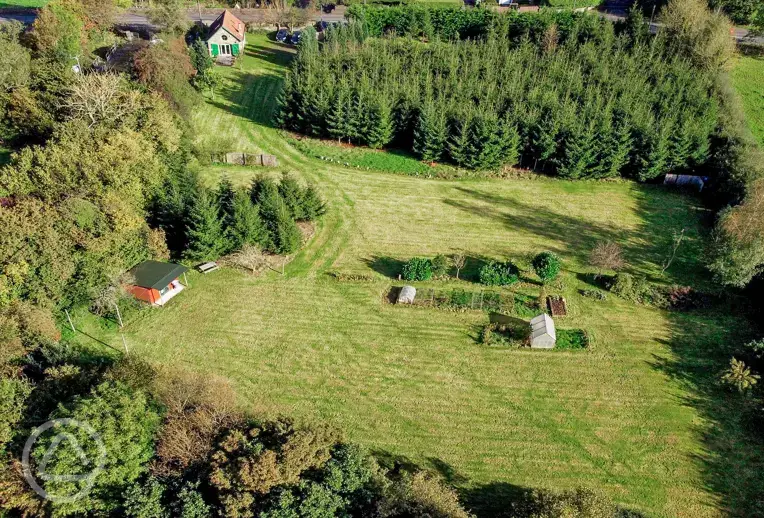 Aerial of the site