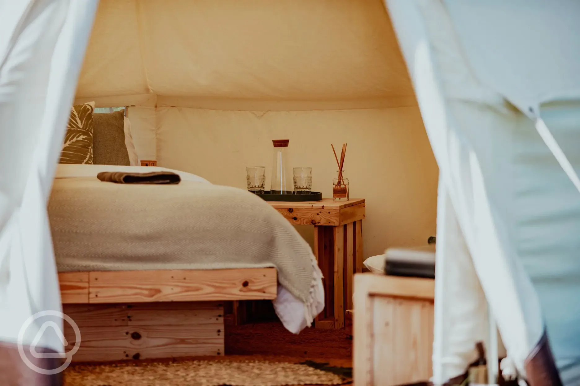 Bell tent interior