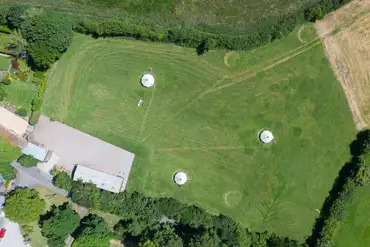 Bird's eye view of the site