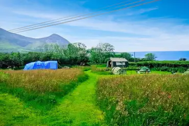 Sea view non electric grass tent pitches