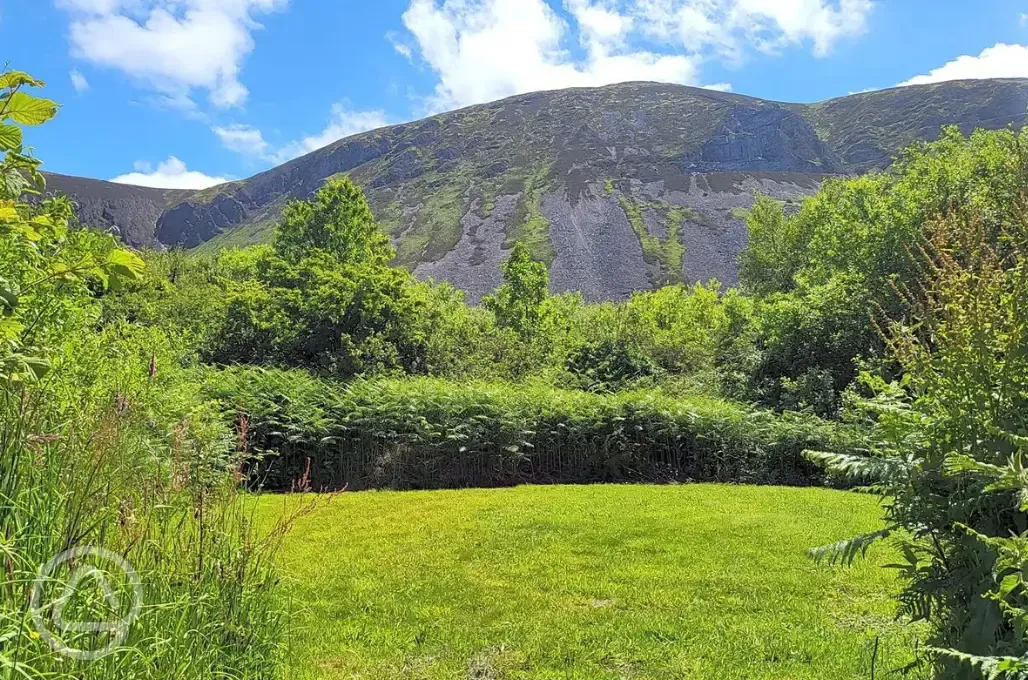 Non electric grass tent pitches