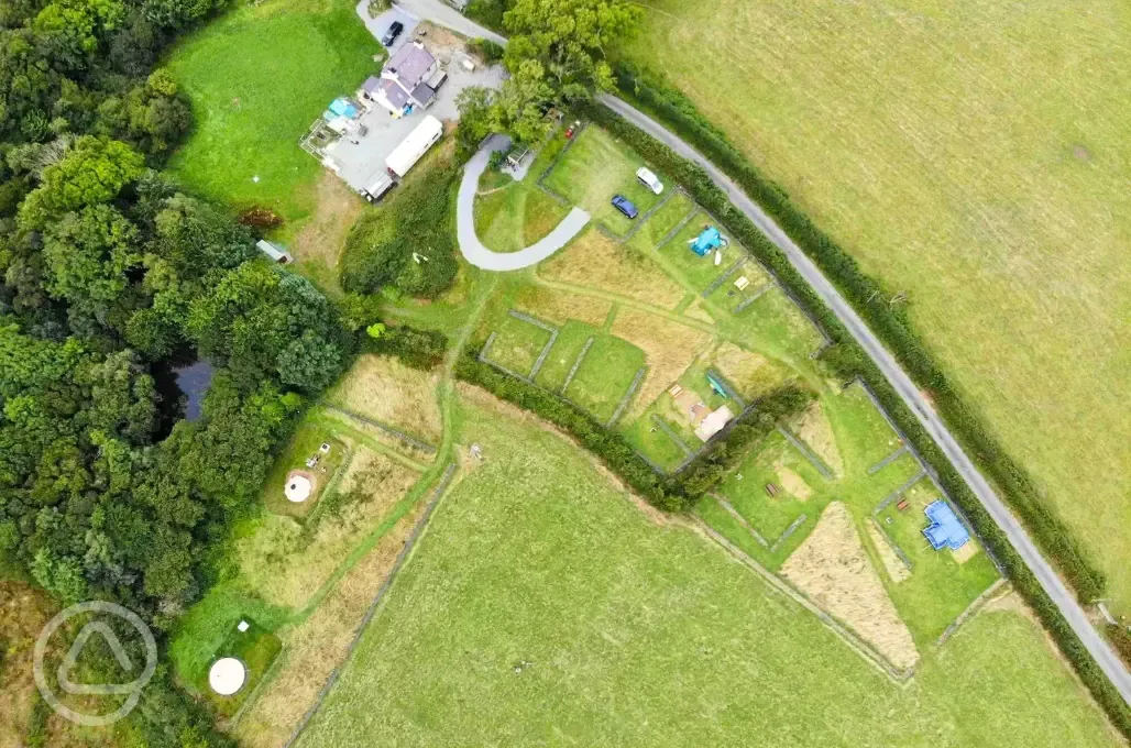 Aerial of the site