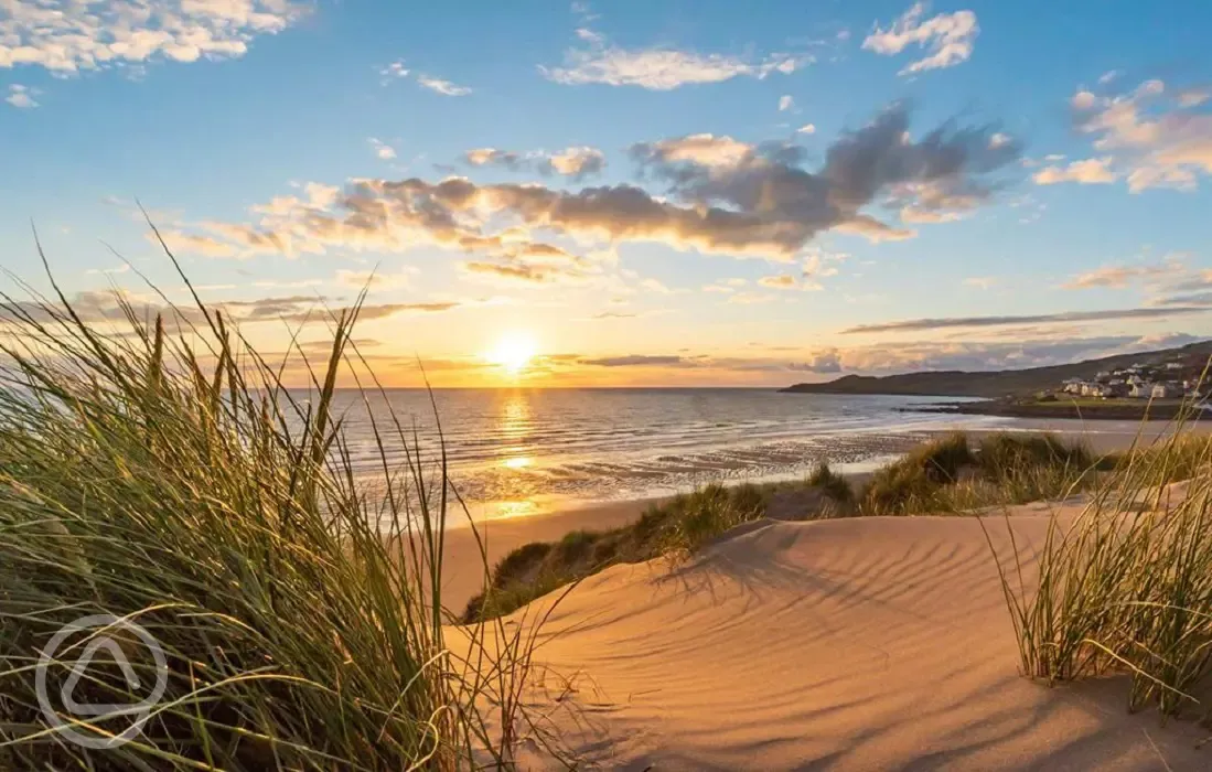 Nearby Woolacombe Beach