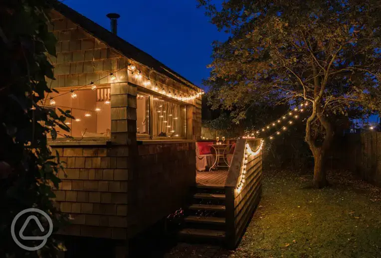 The Boat Shed at night 