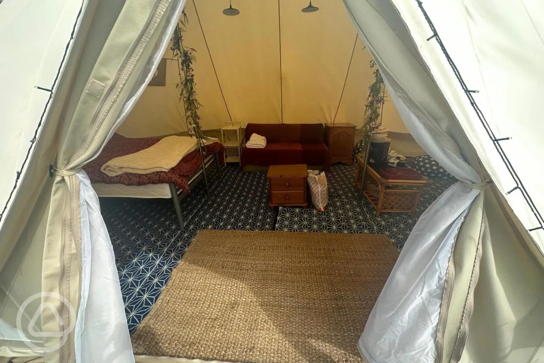 Emperor bell tent interior