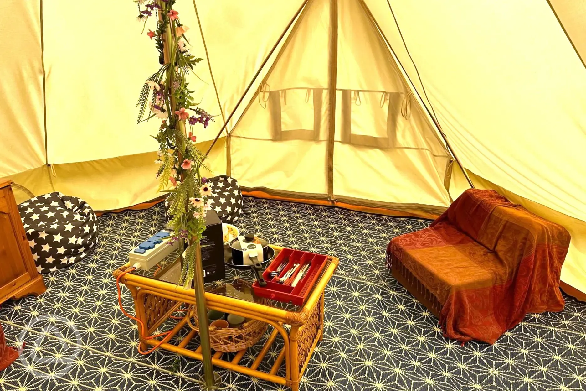 Emperor bell tent interior