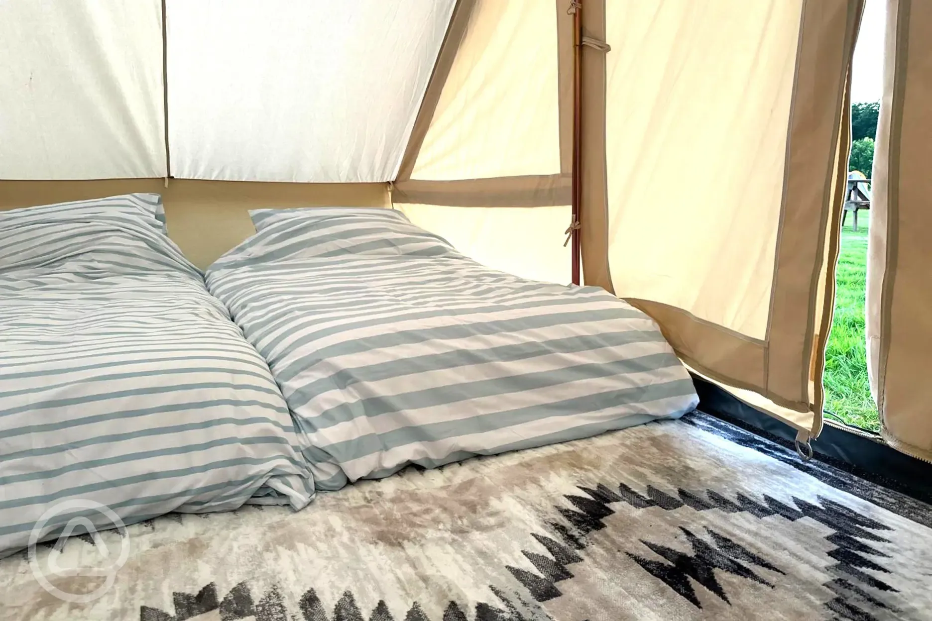 Tourareg bell tent twin beds