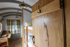 The Swaledale shepherd's hut bedroom