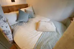 The Wensleydale shepherd's hut bedroom