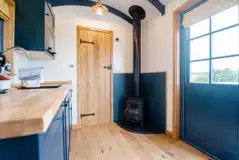 The Dalesbred shepherd's hut living area