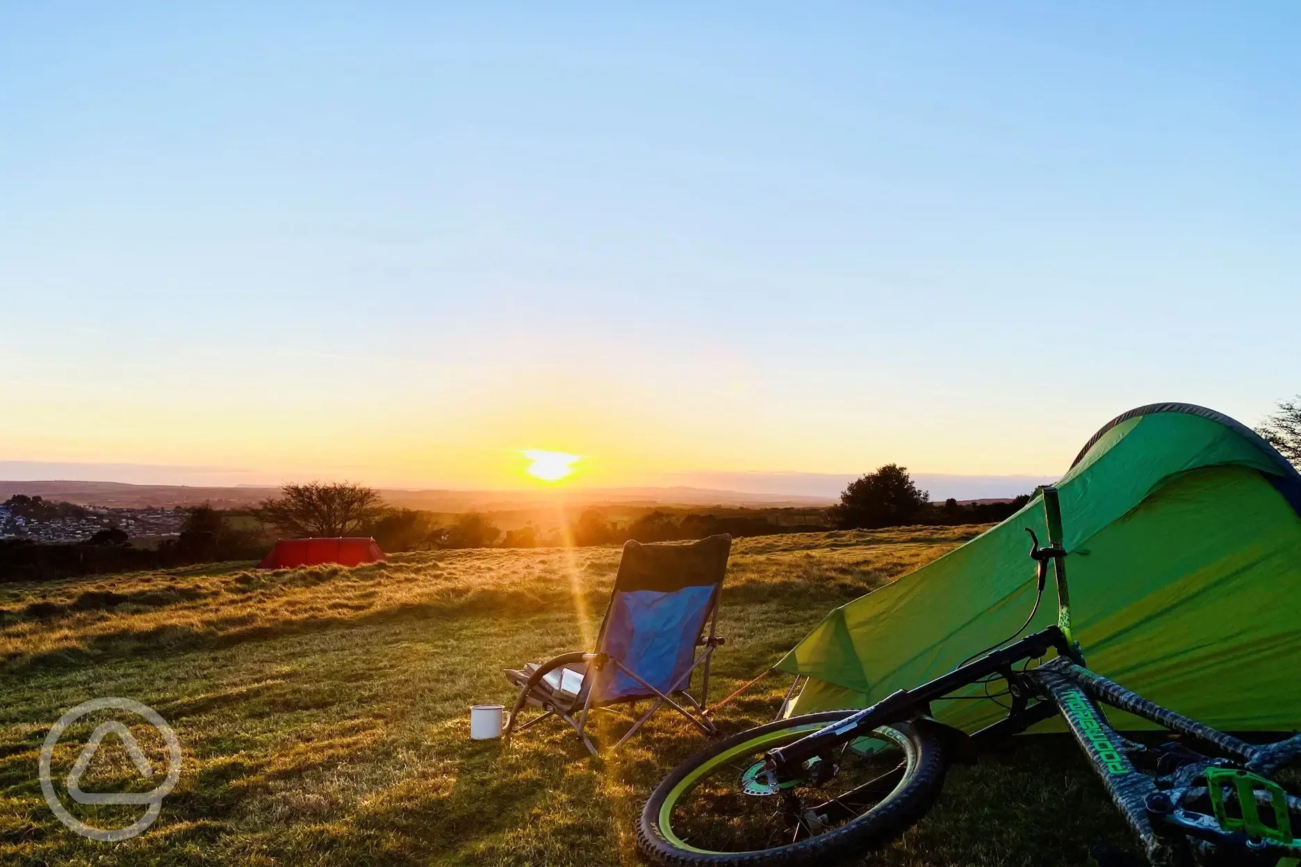 Sunset on site