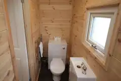 Glamping pod bathroom