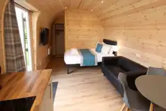 Glamping pod interior