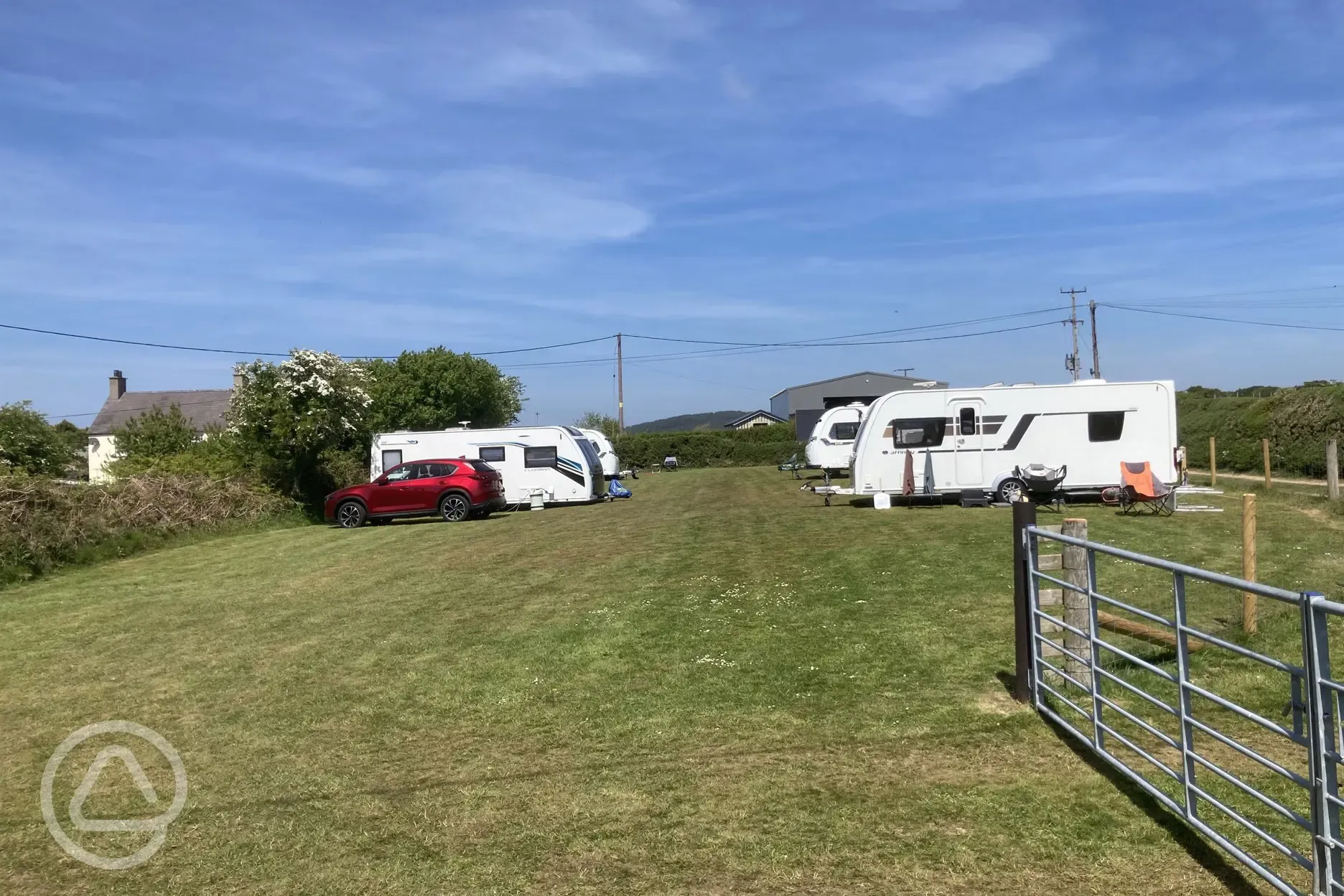 Fully serviced grass pitches