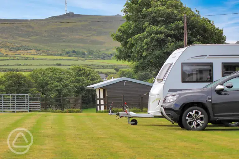 Fully serviced grass pitches