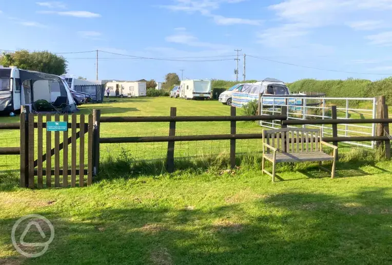 Fully serviced grass pitches