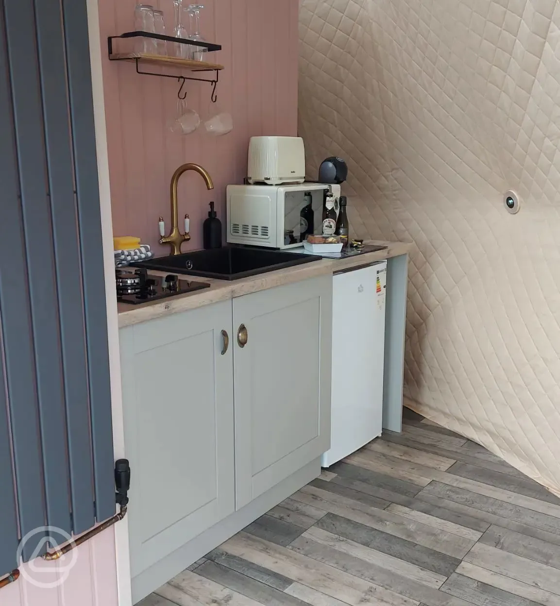 Geodome kitchenette