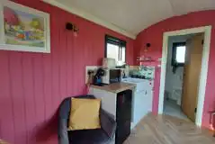 Shepherd's hut kitchenette