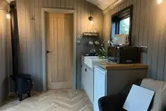 Shepherd's hut kitchenette Shepherd's hut kitchenette
