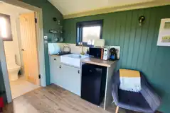 Shepherd's hut kitchenette