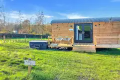 Shepherd's hut and optional hot tub