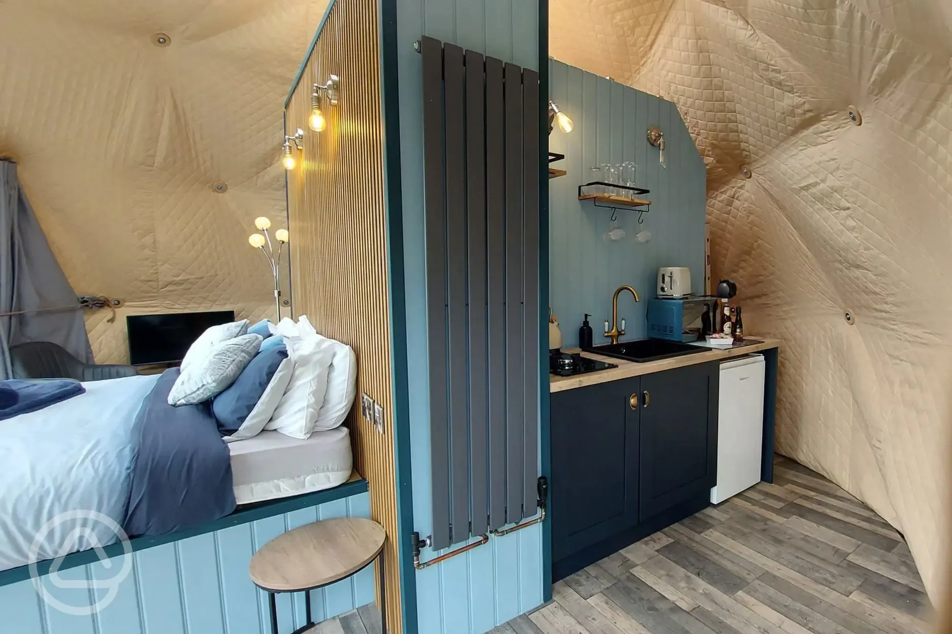 Geodome kitchenette