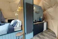 Geodome kitchenette