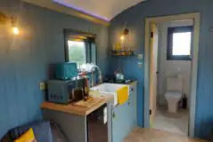 Shepherd's hut kitchenette