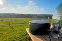 Geodome and optional hot tub