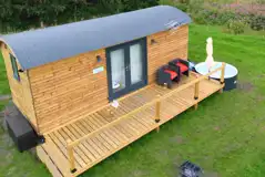 Shepherd's hut and optional hot tub