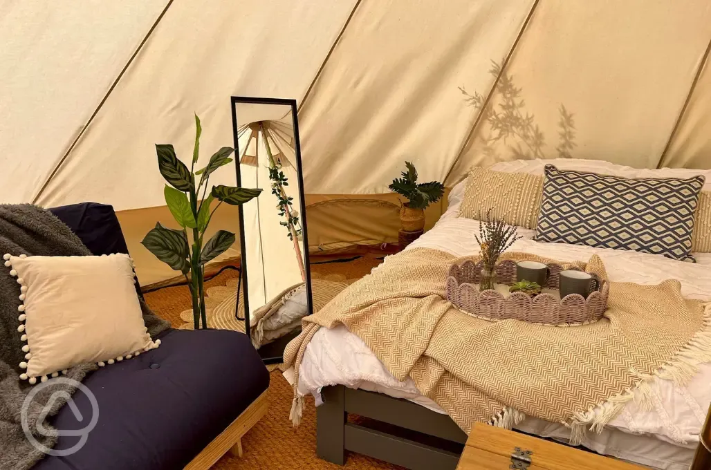 Bell tent interior