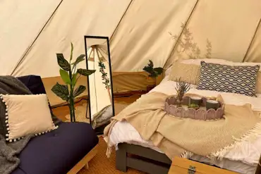 Bell tent interior