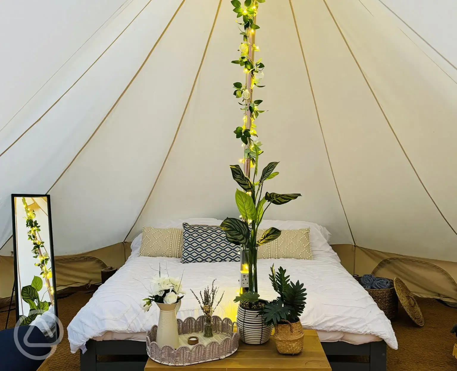 Bell tent interior