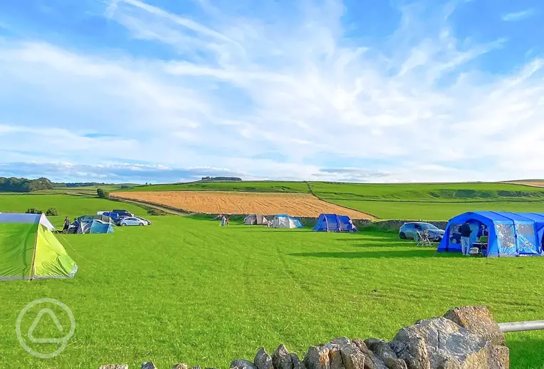 Damside Campsite in the Peak District countryside