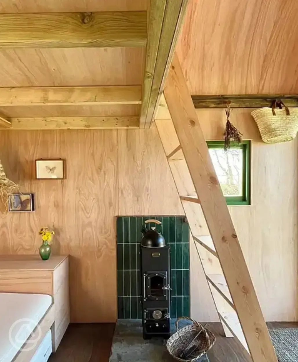Wilderness hut cooking area