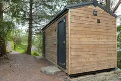 Shared facilities block with private bathrooms