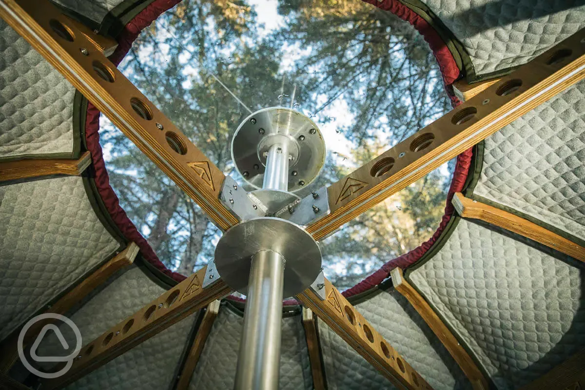 The Tree Tent clear stargazing roof