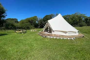 Unfurnished bell tent