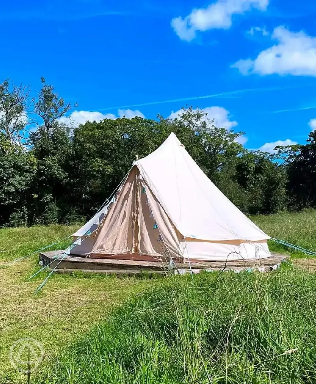 Unfurnished bell tent