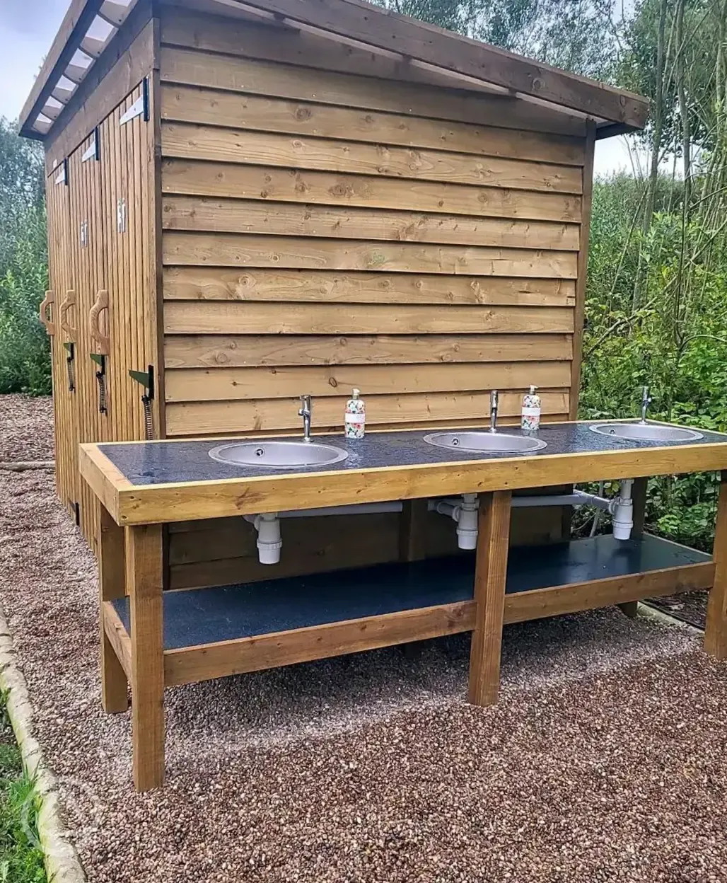 Camping washing up area