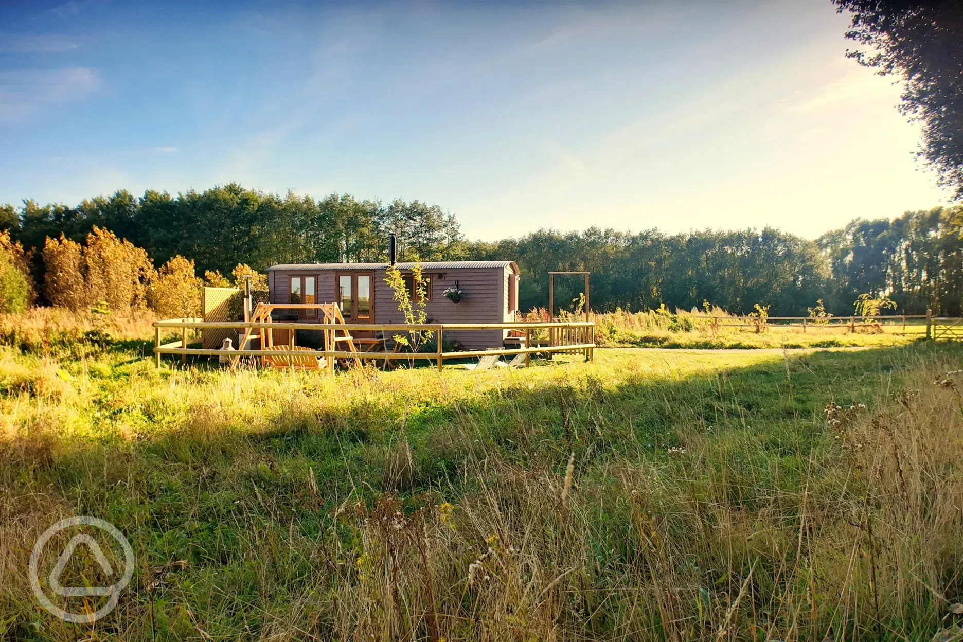 Heartwood shepherd's hut exterior 