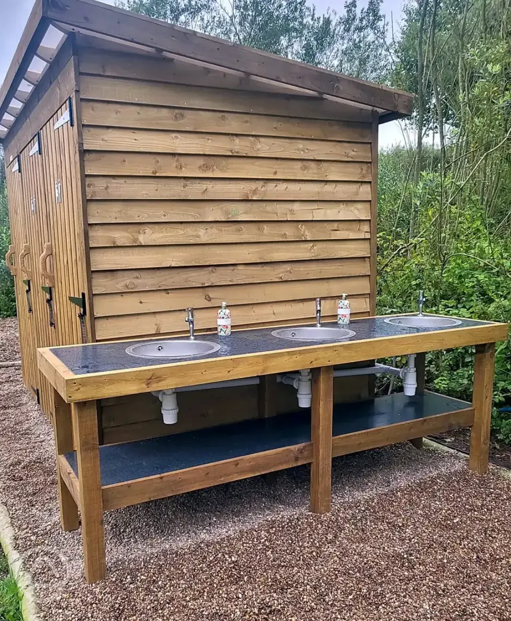 Campsite washing up facilities