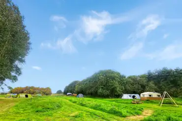 Non electric grass tent pitches