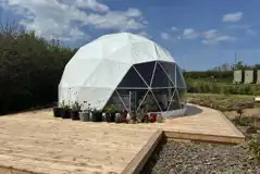 Geodome and large decking area
