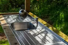 Emperor bell tent washing up station 