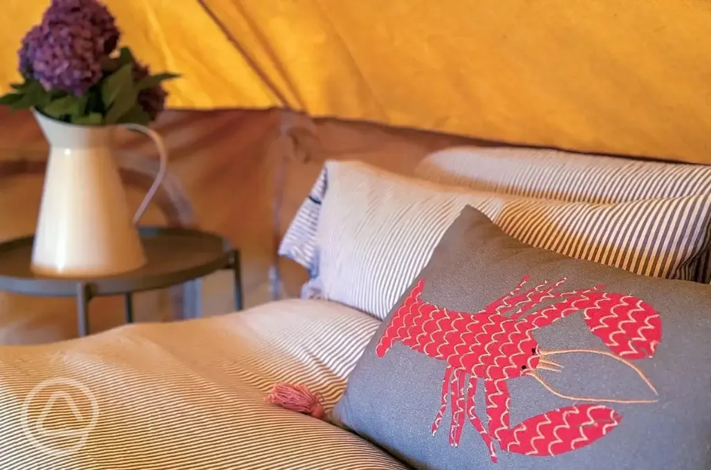 Bell tent interior